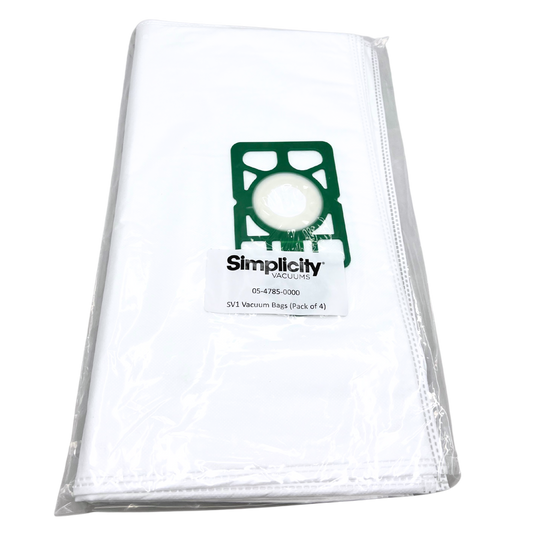 Simplicity SV1 Fleece Vacuum Bag (4 Pack)